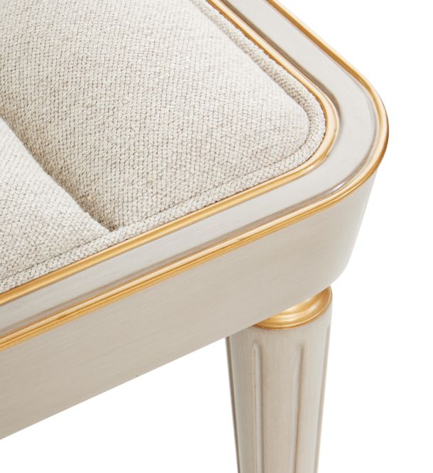 Michael Amini® St. Charles Dove Gray Accent Bench-3