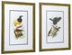 A & B Home 2-Piece Brown/White/Yellow Birds Wall Art Set-0