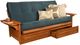 Kodiak Furniture Phoenix Barbados/Suede Navy Full Storage Futon with Mattress-0