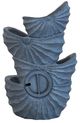 A & B Home Blue 4-Tier Outdoor Decorative Wall Fountain-3