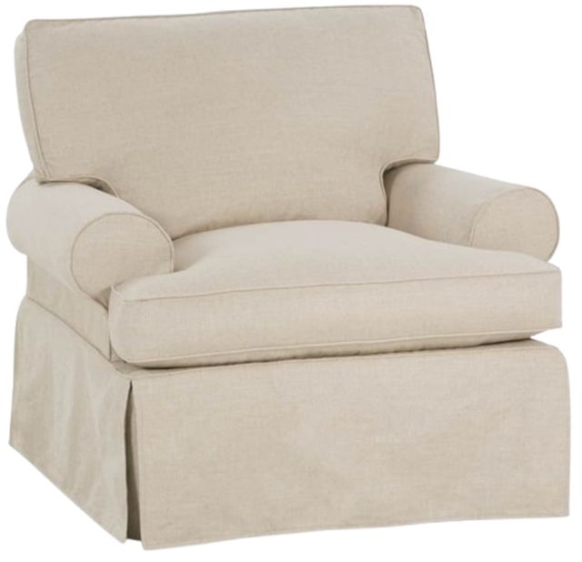 Rowe® Customizable Cindy Slipcovered Swivel Chair-0