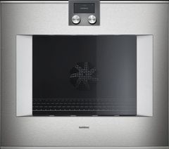 Gaggenau 400 Series 30" Stainless Steel Frame Left-Hinge Single Electric Wall Oven