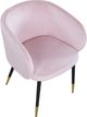 Meridian Furniture Louise Pink Velvet Dining Chair-4