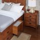 A-America® Mission Hill Bedroom Harvest Queen Captain Bed-1