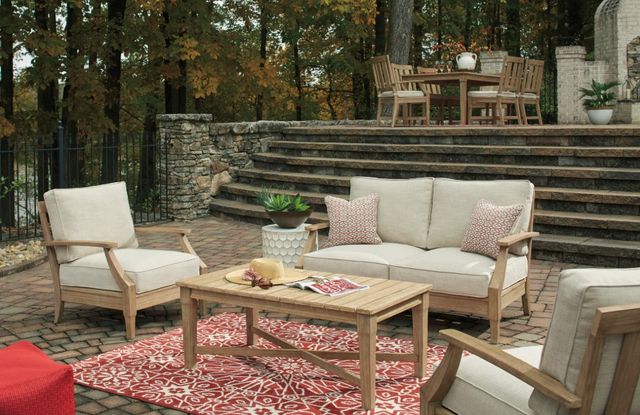 Signature Design by Ashley® Clare View Beige Loveseat with Cushion-4