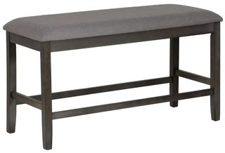 Powell® Seneca Gray Counter Backless Bench