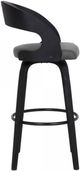 Armen Living Shelly Black Brushed/Gray Counter Stool-3