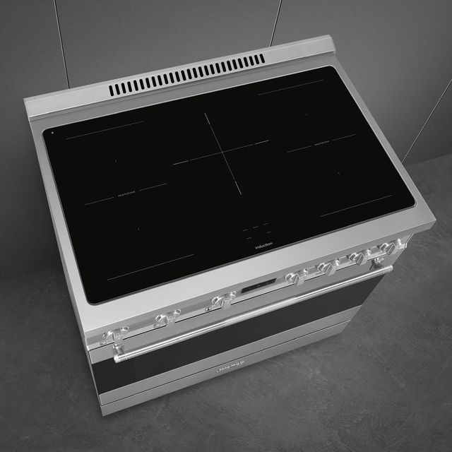 Smeg Professional 36" Stainless Steel Pro Style Induction Range-4