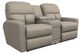 La-Z-Boy® Hawthorn Dove Power Reclining Loveseat with Console and Headrest-0