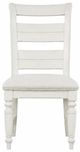Bernards Bellamy Lane Whitewash Ladder Back Dining Side Chair-2