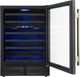 FORNO® Bacchino Series Alta Qualita 24" 4.8 Cu. Ft. Black Wine Cooler -3