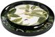 A & B Home 2-Piece Black/Green Palm Leaf Print Tray Set-4