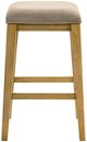 Armen Living Jane 2-Piece Amber Glow/Twilight Taupe Counter Stool Set-3