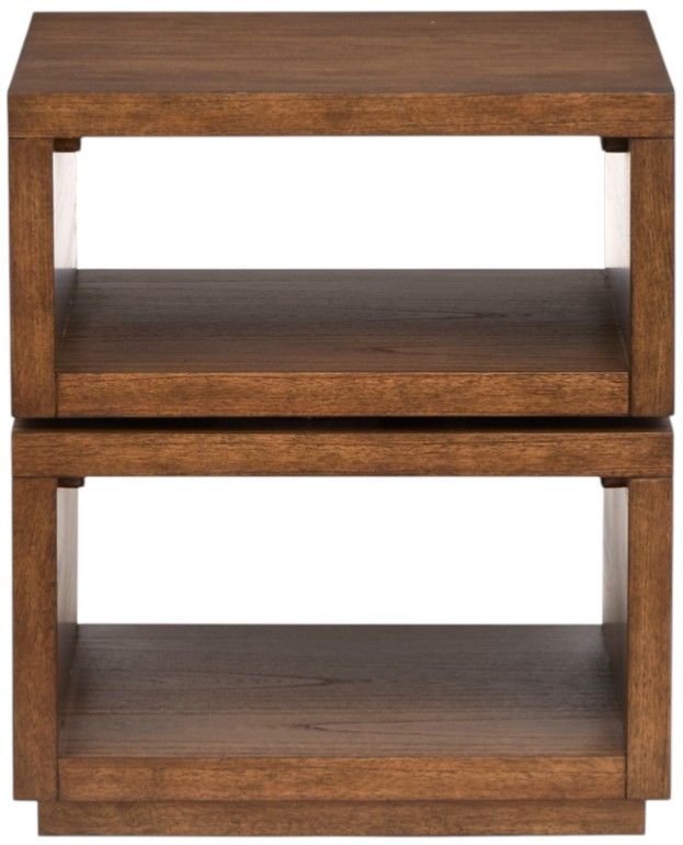 Magnussen Home® Newton Cinnamon Brown Square End Table-1