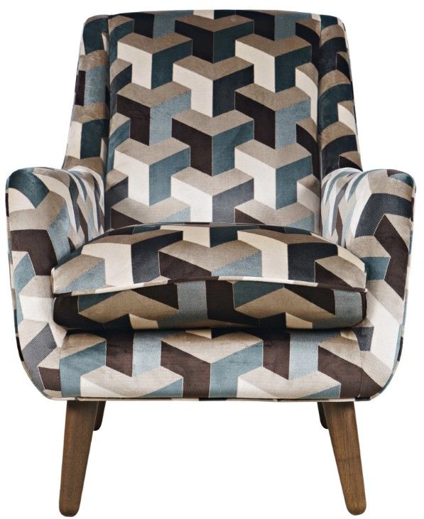 Jofran Inc. Escher Multi-Colored Accent Chair-2