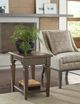 Hammary® Maribelle Brown Wedge Chairside Table-1