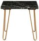ACME Furniture Telestis Black Marble Top End Table with Gold Legs-1