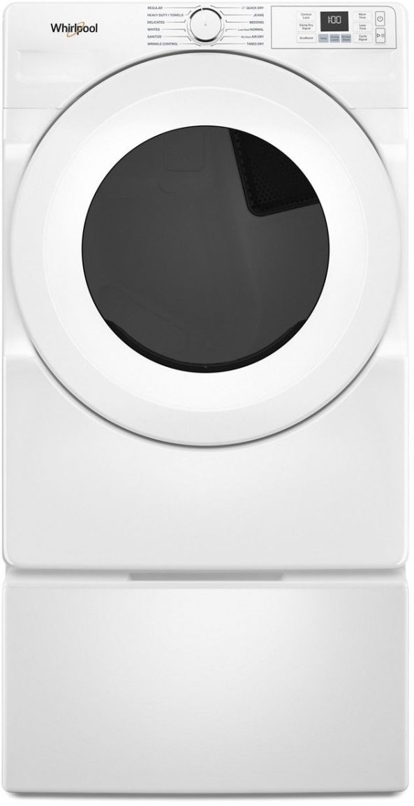 Whirlpool® 7.4 Cu. Ft. White Front Load Electric Dryer-2