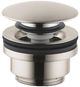 Hansgrohe Brushed Nickel Push-Open Drain for Sinks-0