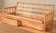 Kodiak Furniture Lodge Suede Peat/Natural Full Storage Futon with Mattress-1