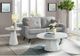 Elements International Bellini White Round Occasional End Table-3