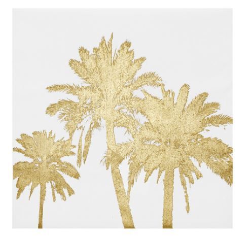 Olliix by Intelligent Design Gold Palms Gold Foil Embellished Canvas-1