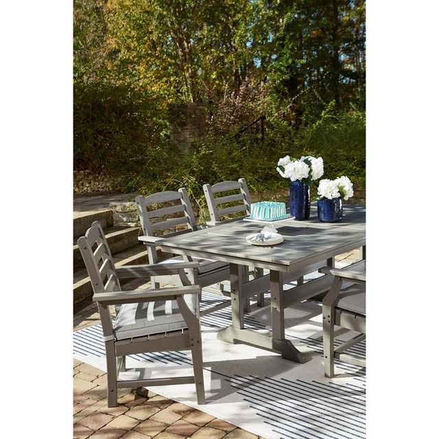 Signature Design by Ashley® Visola Grey Outdoor Dining Table-3