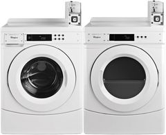 Whirlpool Commercial White Front Load Laundry Pair