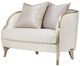 Michael Amini® Malibu Crest Chardonnay/Cloud White Chair and a Half-4