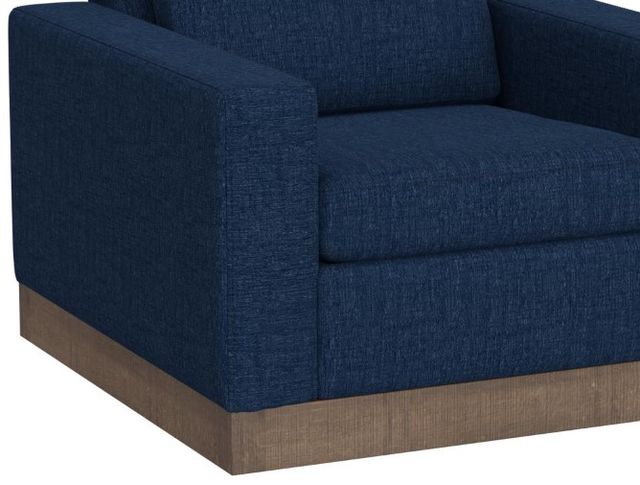 International Furniture Direct Georgia Navy Blue Arm Chair-2