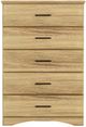 Perdue Woodworks 36,000 Essential Brown 32" 5-Drawer Chest-1