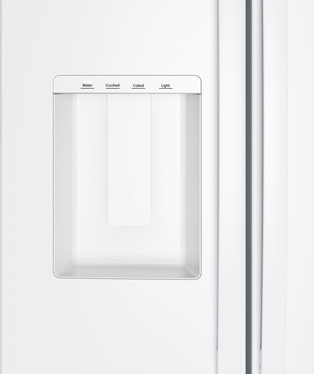 GE® 36" 27.9 Cu. Ft. White Side-by-Side Refrigerator with Extra Tall Dispenser and In-Door Icemaker-4