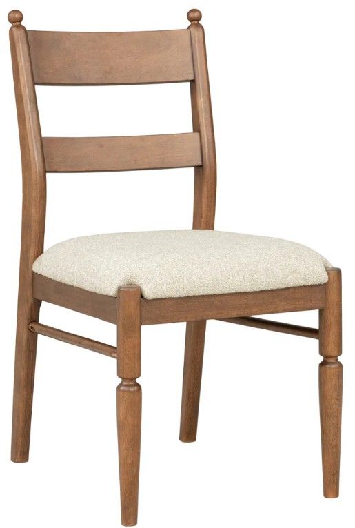Flexsteel® Azalea 2-Piece Oatmeal/Walnut Upholstered Dining Side Chair Set-3