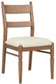 Flexsteel® Azalea 2-Piece Oatmeal/Walnut Upholstered Dining Side Chair Set-3