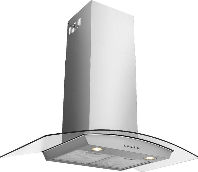 Frigidaire® 36" Stainless Steel Wall Mounted Range Hood with Glass Canopy-2