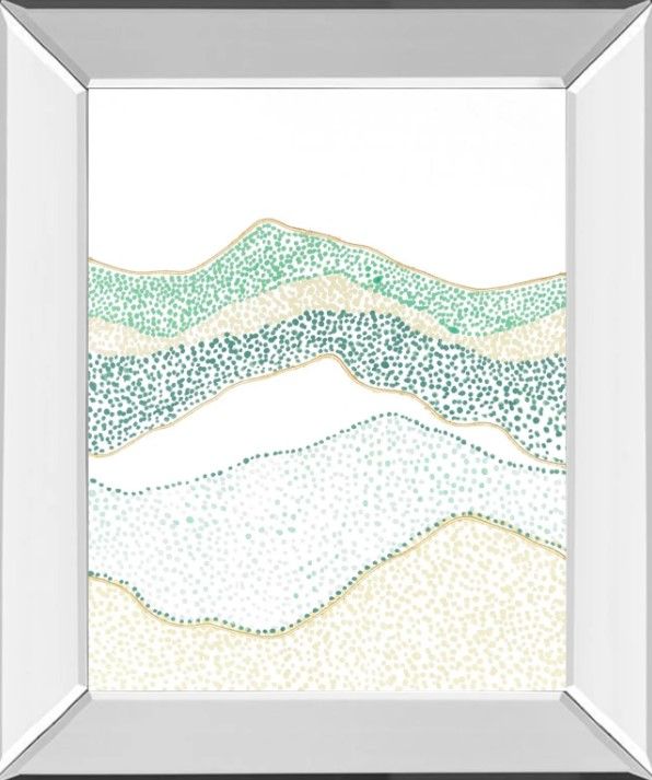 Classy Art Terra Dots I by Vanna Lam Mirrored Frame Wall Art-0