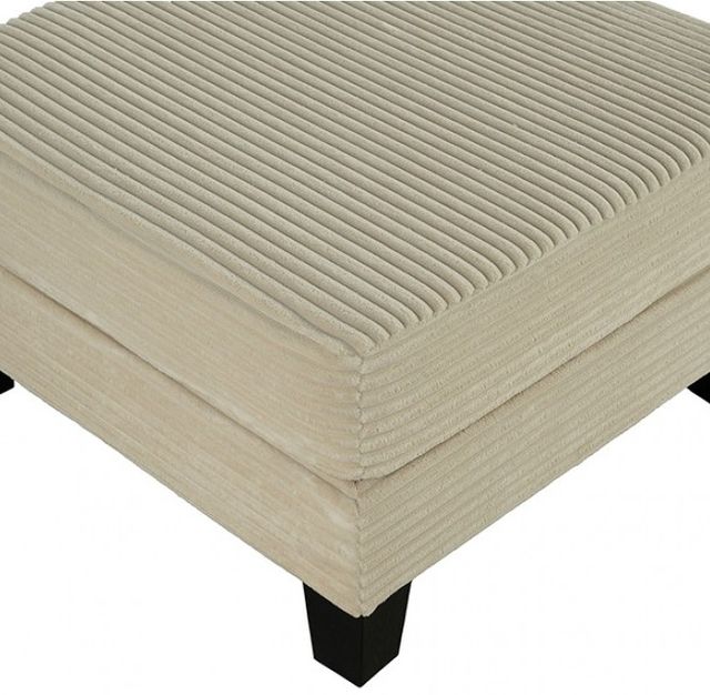 Furniture of America® Moretaine Beige Storage Ottoman-4