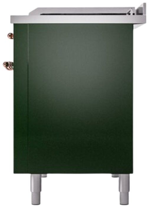 Ilve® Nostalgie II Series 48" Emerald Green Pro Style Dual Fuel Range-2