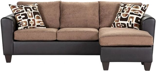 Hughes Furniture® 18300 Journey Chocolate Chaise Sofa-0