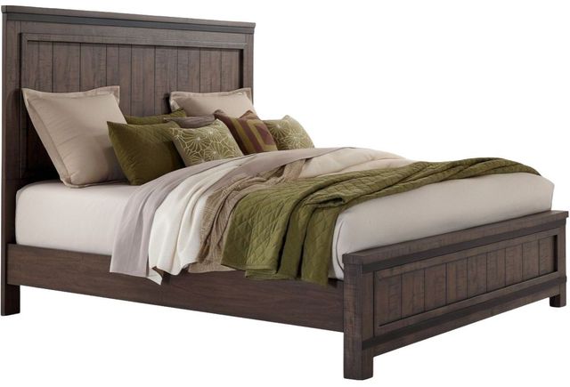 Liberty Furniture Thornwood Hills 4-Piece Rock Beaten Brown California King Bedroom Set-1