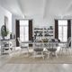 Liberty Furniture Farmhouse 7-Piece Brown/White Optional Trestle Dining Set-1