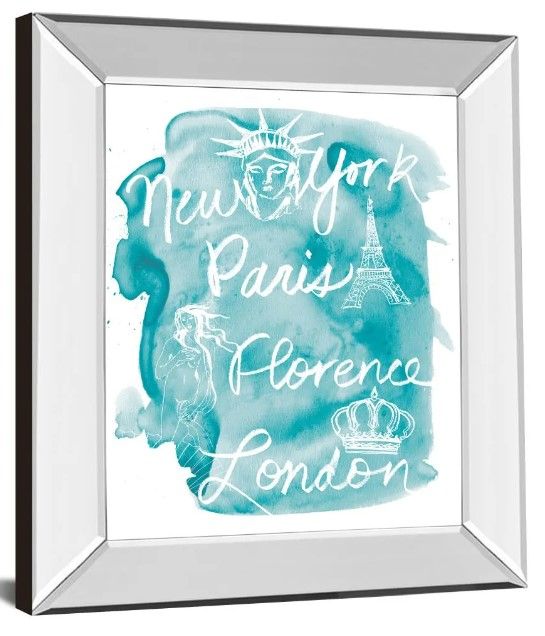 Classy Art Sightseeing I by Lottie Fontaine Mirror Framed Wall Art-0