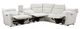 Homelegance® Salida 6-Piece White Power Reclining Sectional with Power Headrests-3