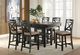 Homelegance® Baywater Black Counter Height Chair-1