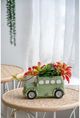 A & B Home Green Jeep Planter-5