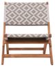 Zuo® Modern Tide Gray/Natural Wood Outdoor Lounge Chair-1