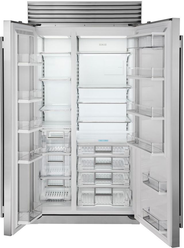 Sub-Zero® Classic Series 42" 24.8 Cu. Ft. Stainless Steel Side-by-Side Refrigerator-1