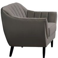 Mazin Furniture Odette Gray Velvet Chair-0