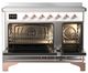 Ilve® Majestic III 48" Custom Pro Style Induction Range with Solid Door and Copper Trim-1
