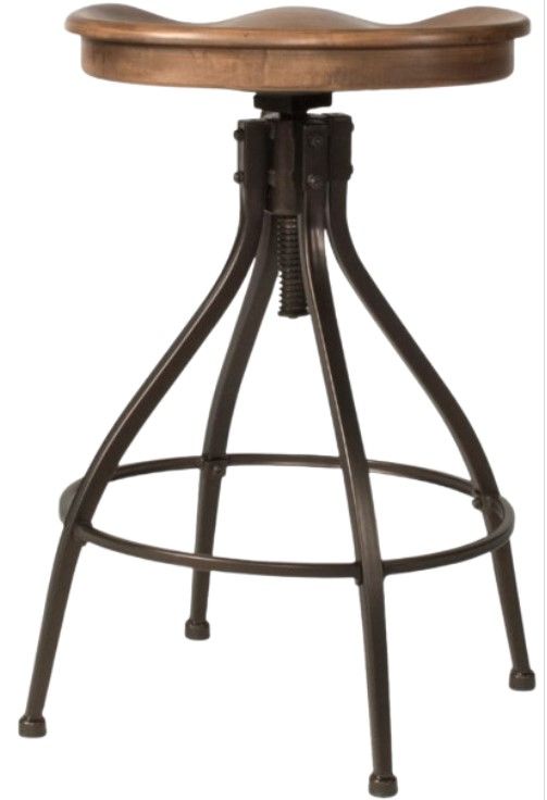 HH2 Home Worland Walnut Bar Stool-3